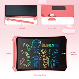 Toys from 3 4 5 6 7 8 9 Years, cimetech Magic Board 8.5 Inch 2 Pack Erase Function Painting Board with Pen, Elastic Rope, Christmas Children Gifts Girls Boys Activity Game