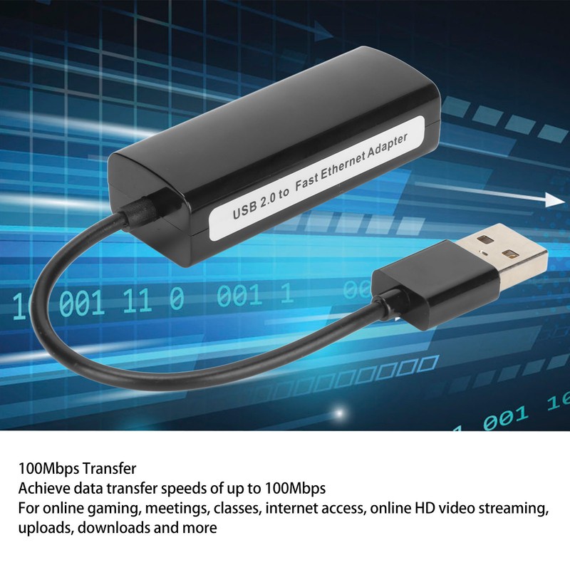 Ethernet Adapter USB to 10 100 Mbps Plug and Play