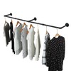 72inch Industrial Pipe Clothes Rack Wall Mount For Hanging Rod