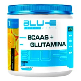 Suplemento Bcaas  Glutamina 500g Sabores Naranja