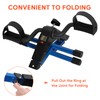 Folding Pedal Exerciser Mini Exercise Bike Portable Foot Peddler Desk