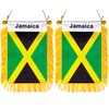 ZXvZYT 2 Pack National Car Window Flag (Jamaica)