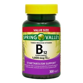 Vitamina B12 5,000mcg - 300 Tabletas Sabor Cereza