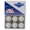 Cricnix Cricket Ball Gold White Leather 142g (1-Pack) for Practice