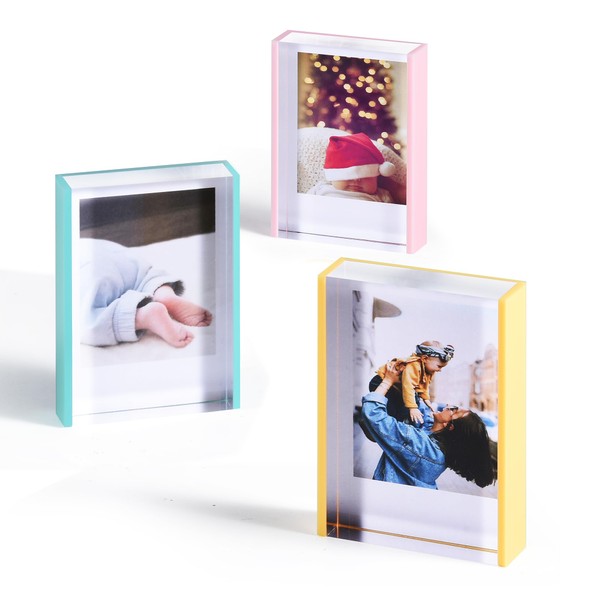 Janaden Instax Mini Acrylic Photo Frames 2x3 inch, Fujifilm Polaroid