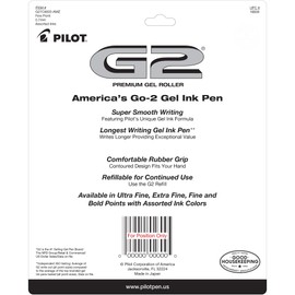Pilot G2 Premium Gel Pens, Gel Roller Pens, Fine Point 0.7 mm Assorted Colors 8