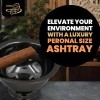Stinky Cigar Personal Size Ashtray with 1 Stirrup, Compact, Black