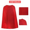 GWAWG Long Red Cape with Hook & Loop Fastening, Bald