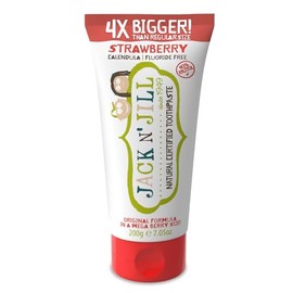 Jack N' Jill Mega Natural Certified Toothpaste 4X More - Fluoride Free Kids & Toddlers Toothpaste, Gently Cleans Teeth, Helps Soothe Gums, 40% Xylitol