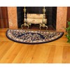 Minuteman International Blue, 44x22-in Oriental Half Round Rug