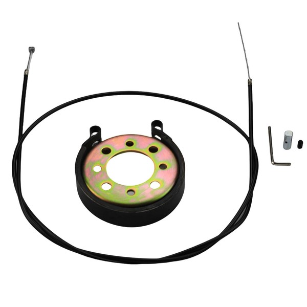 HAUERTZX 4" Rear Brake Drum and Brake Cable Kit Compatible