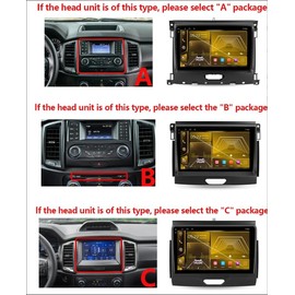 Car Stereo Radio for Ford Ranger 2016 2017 2018 2019,Android 13 Wireless CarPlay Screen Compatible with CarPlay Android Auto, 4+64G HD Touchscreen Car Radio with GPS BT FM Radio AHD Backup Camera