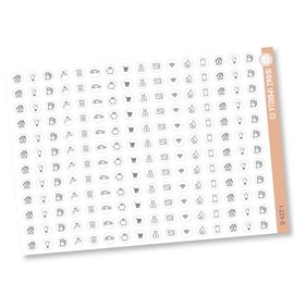 Budgeting Mixed Icon Planner Stickers and Labels | I-229-B