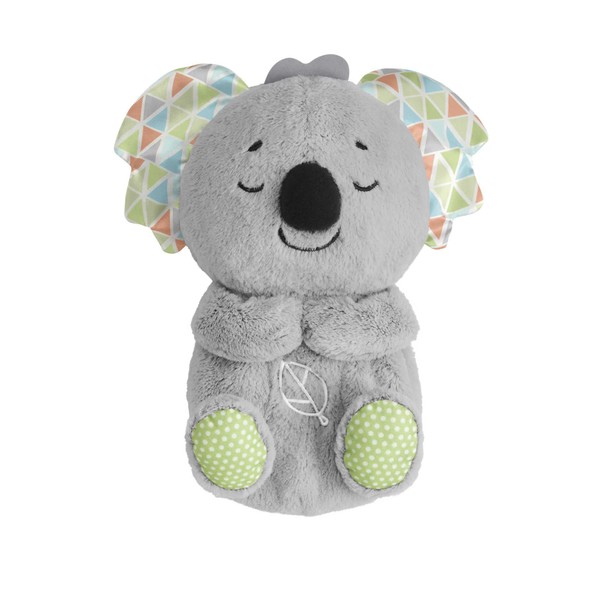 Fisher-Price HBP87 Slumber Koala with Soft Music, Light & Rhythmic Breathing Movements, Koala Cuddly Baby Toy, Night Light with Music for Babies, Baby First Equipment for Newborns 0+