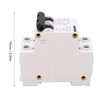 2P 63 Amp AC DC Miniature Circuit Breakers, DC 12-400V,