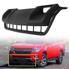 munirater Front Bumper Lower Skid Plate Plastic Without Tow Hook Holes Replacement for 2015-2020 Colorado GM1095206 22891697