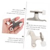GRIRIW 4pcs Adjustable Door Stopper Hinge Heavy Duty Door Stop