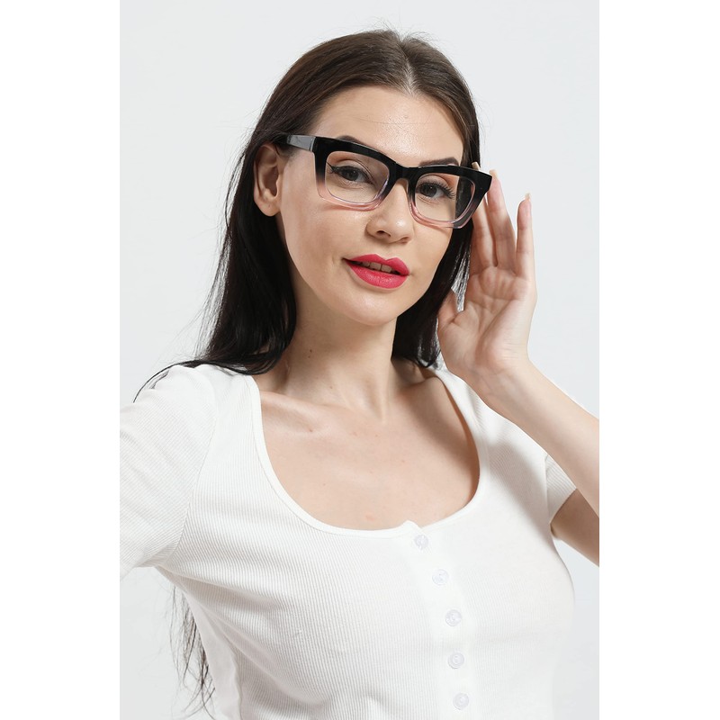 REAVEE 3 Pack Oprah Style Reading Glasses Blue Light Blocking