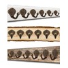 Fuxxer® 6 x Antique Coat Hooks, Towel Hooks, Iron Hooks,