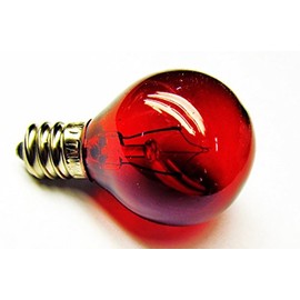 CEC Industries #10G9 1/2/120V/TR (Red) Bulb 120 V, 10 W, E12 Base, G-9-1/2 Shape