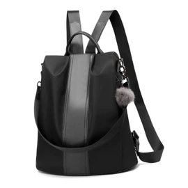 Women Backpack Purse Waterproof Nylon Anti-theft Rucksack Lightweight Shoulder Bag