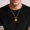 HXWZB Star of David Necklace for Men Sterling Silver Star