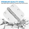 Polished Chrome Door Hinges 3.5 Inch 3 Pack Indoor 3