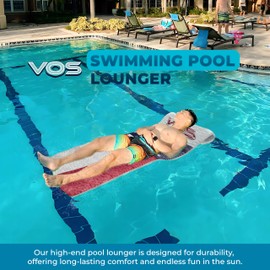 VOS Infinity Lounger Effusion Float for Adults and Kids (Lone Star), Ultra Buoyant Water Floats/Foam Mats for Pools, Beaches, Lakes, Water Parks, 72" x 26" x 1.5"