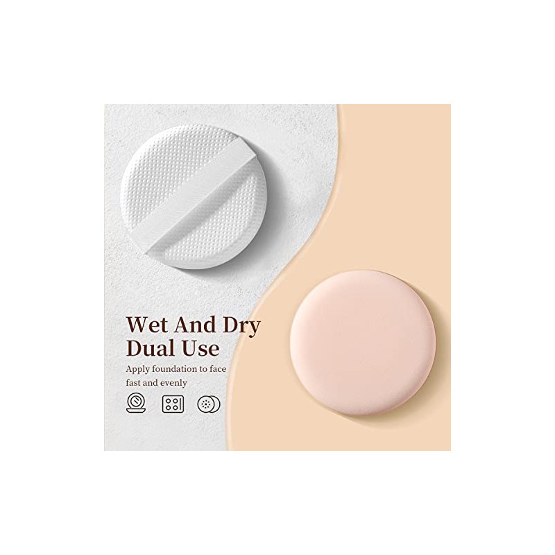 Esponja de maquillaje para cojín de aire, color rosa, una