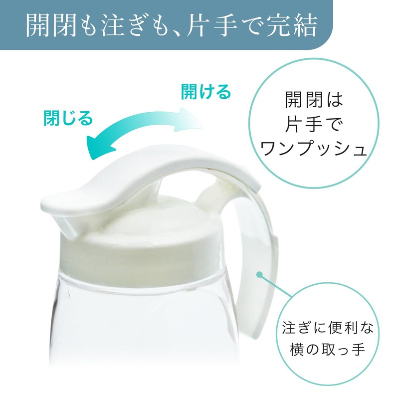 Iwasaki Kogyo K-1294 Lastroware Vertical Sliding Pitcher, 23.7 fl oz