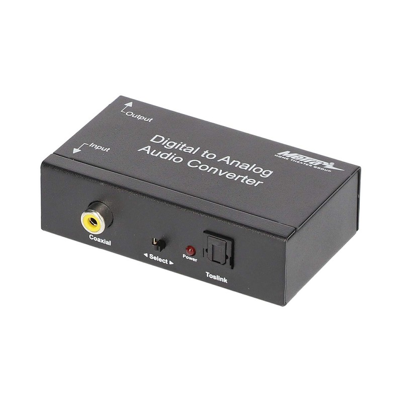 Metra CS-DAC2 Digital TOSLINK/Optical SPDIF to RCA Audio Converter
