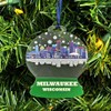 Milwaukee City Skyline Christmas Tree Ornament – Premium Acrylic Wisconsin