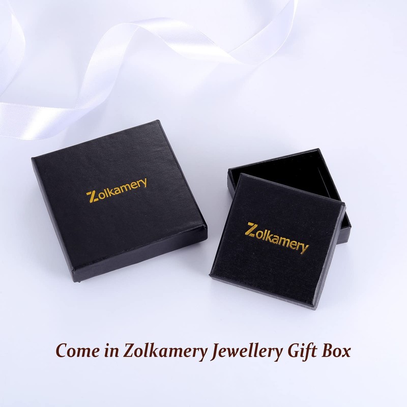 Zolkamery Hoop Earrings 925 Silver, Women's Hoop Earrings with 5A