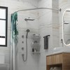 Tanxih Corner Shower Curtain Rod Adjustable Stainless Steel Diamond Shaped