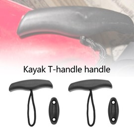 Be In Your Mind 6 PCS Kayak T-Handle Kayak Carry Handle Pull Handle with Pad Eyes and Screws Replacement Installation, Kayak Accessories