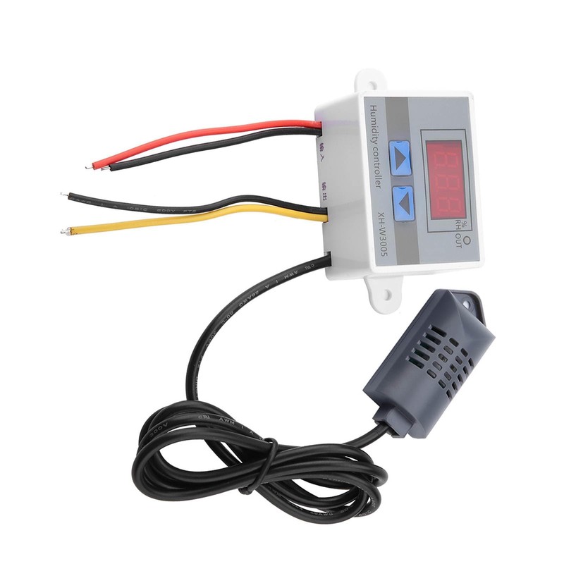 XH-W3005 Digital Hygrometer Switch Controller Humidity Sensor 0~99% RH 12V/24V/220V
