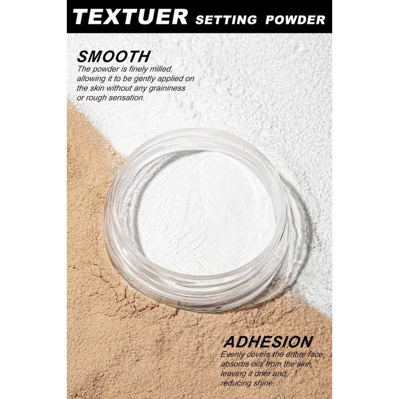 MAEPEOR Matte Setting Loose Powder 8 Colors Smooth and Lightweight