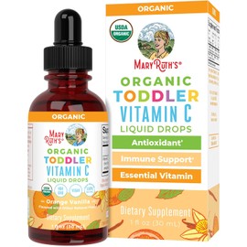 MaryRuth Organics| Vitamina C Organica Para Niños, Liquida (1 fl oz/30ml)
