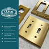 Rio Salto MIDSIZE BRASS Light Switch Plate Outlet Cover Wall