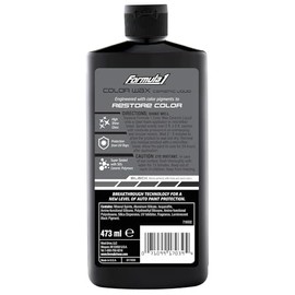 Formula 1, Cera liquida de color para automóviles negros, 617039, 473ml.