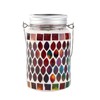 Mosaic Solar Lights Outdoor Hanging Lanterns Waterproof Mosaic Solar Lanterns