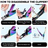Chameleon Premium Adjustable Nail Clippers for Acrylic Nails, Stainless Steel