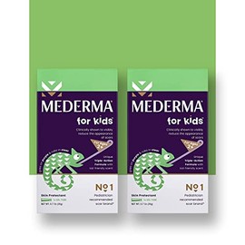Mederma Gel para cicatrices para niños, reduce la apariencia de cicatrices, 1 pediatra recomendado, va en morado, frota en transparente, apto para niñ