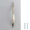 Decoranddecor Brushed Polished Twisted Kitchen Bathroom Cabinet Door Drawer Furniture