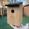 Wooden Nesting Box Traditional Wild Birds Nest House for Outdoor