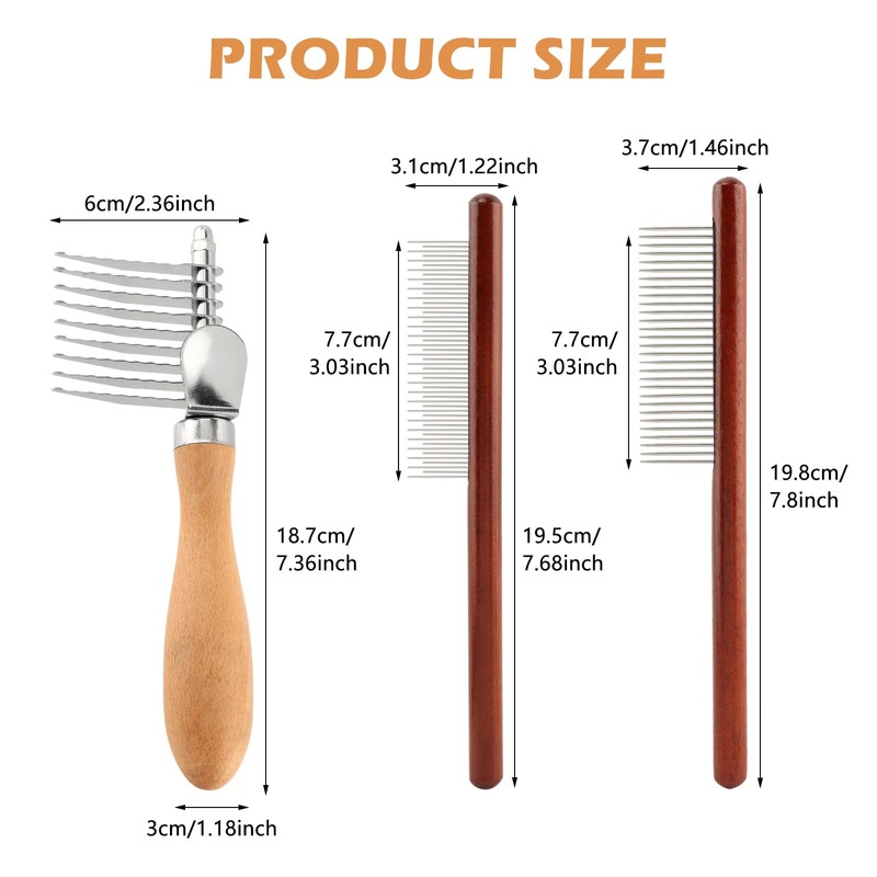 Dematting Comb for Dogs, Dematting Tool for Dogs & Cats,