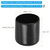 PATIKIL 30MM Vinyl Rubber End Caps, 4 Pack Flexible Bolt