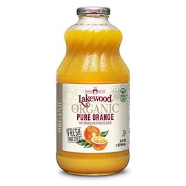 Lakewood Organic Pure Orange, 32 Ounce (Pack of 6)