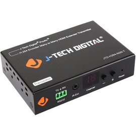 J-Tech Digital H.264 HDMI Video Encoder/Extender/Matrix Over Ethernet, with RS23, IR Routing, Control App, Control4 Driver (Transmitter/Encoder)