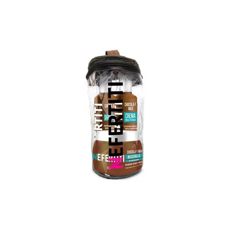 Nefertiti Kit Chocolat Max Shampoo +mascarilla +crema Peinar